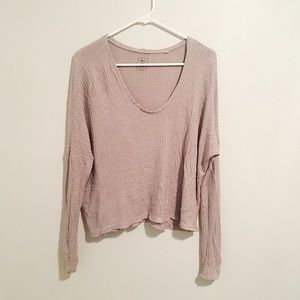 Slouchy brown sweater